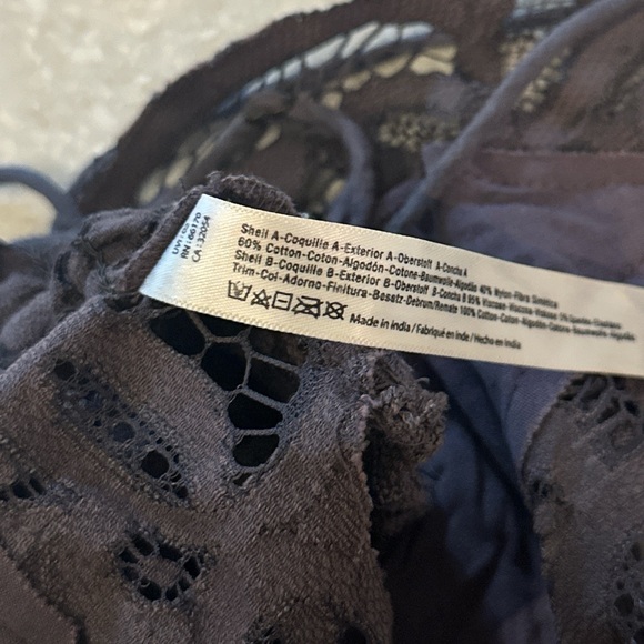 Free People Bralette Sz M Taupe - Picture 3 of 4